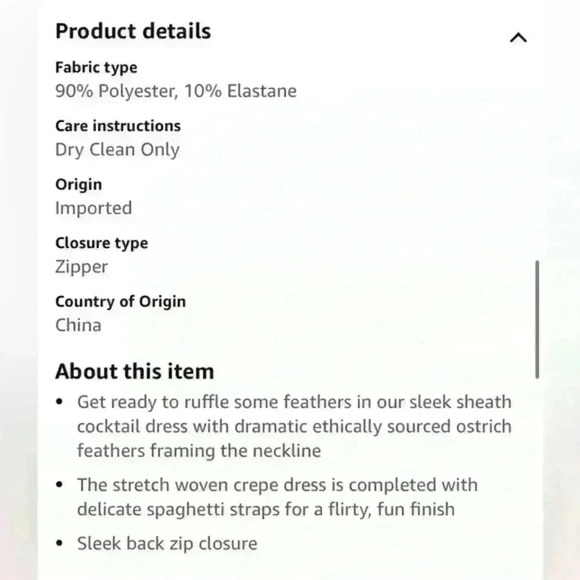 NWT Aidan by Aidan‎ Mattox Stretch Crepe Mini Dress Feather Trim Sheath 18 - Picture 4 of 16